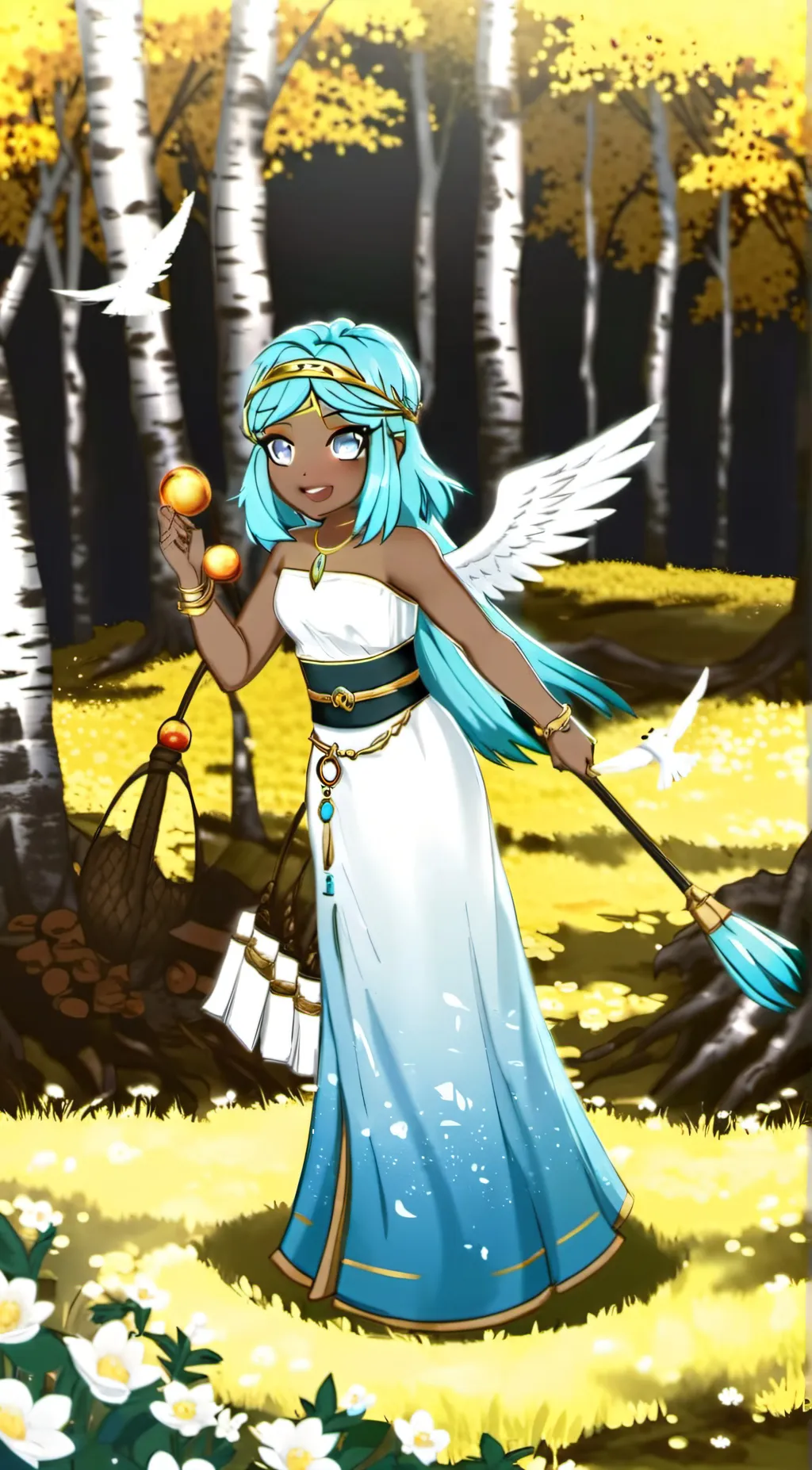 ai character: angey  background