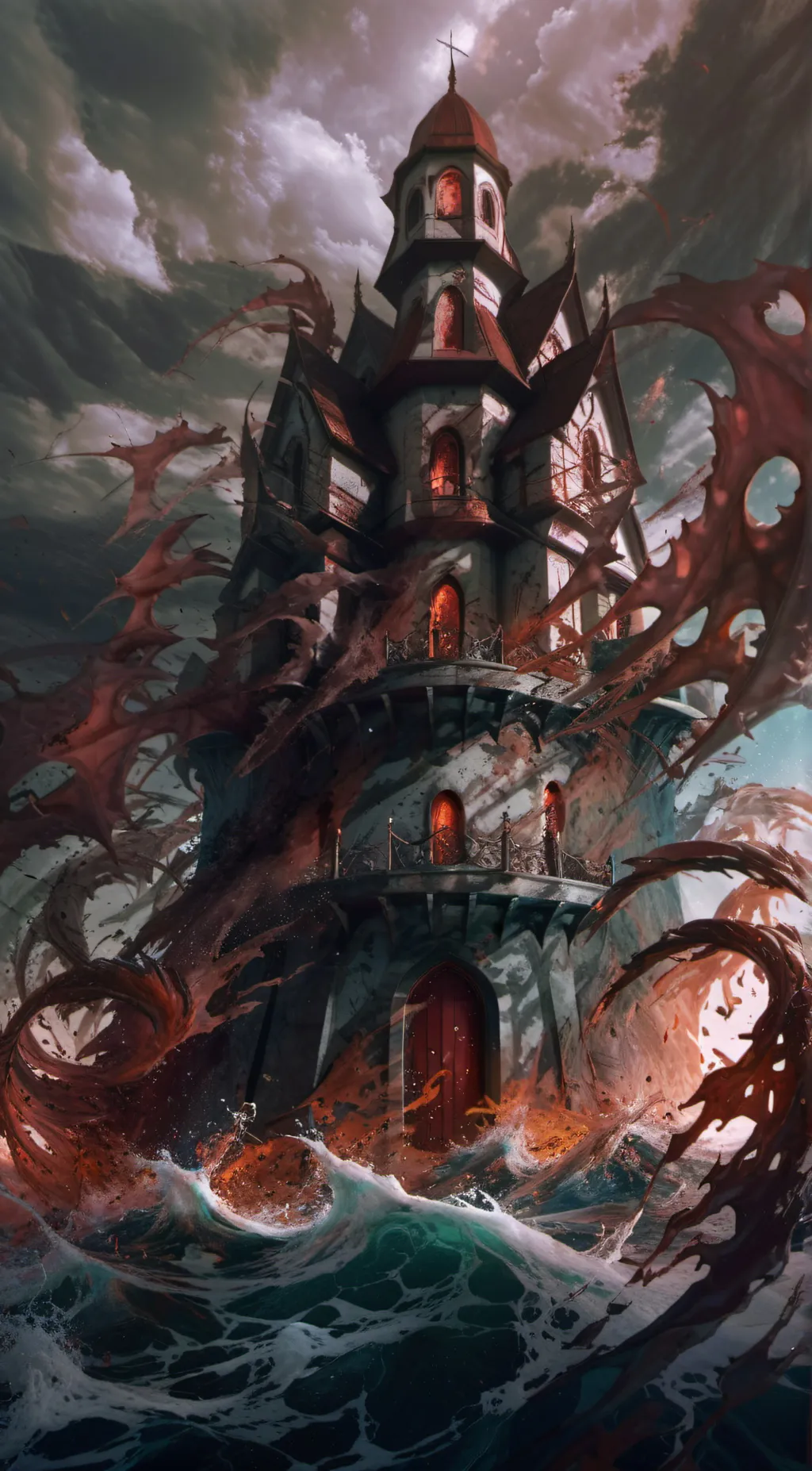 ai character: MHA the coffin background