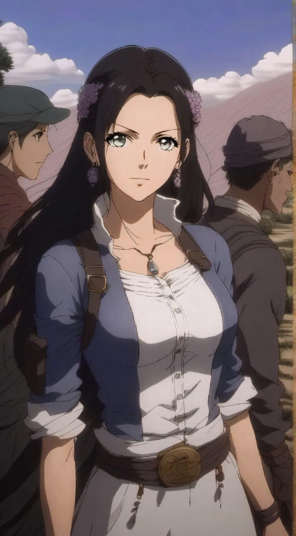 ai character: Nico Robin  background