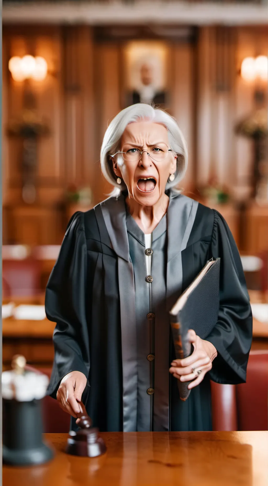 ai character: judge  jade background