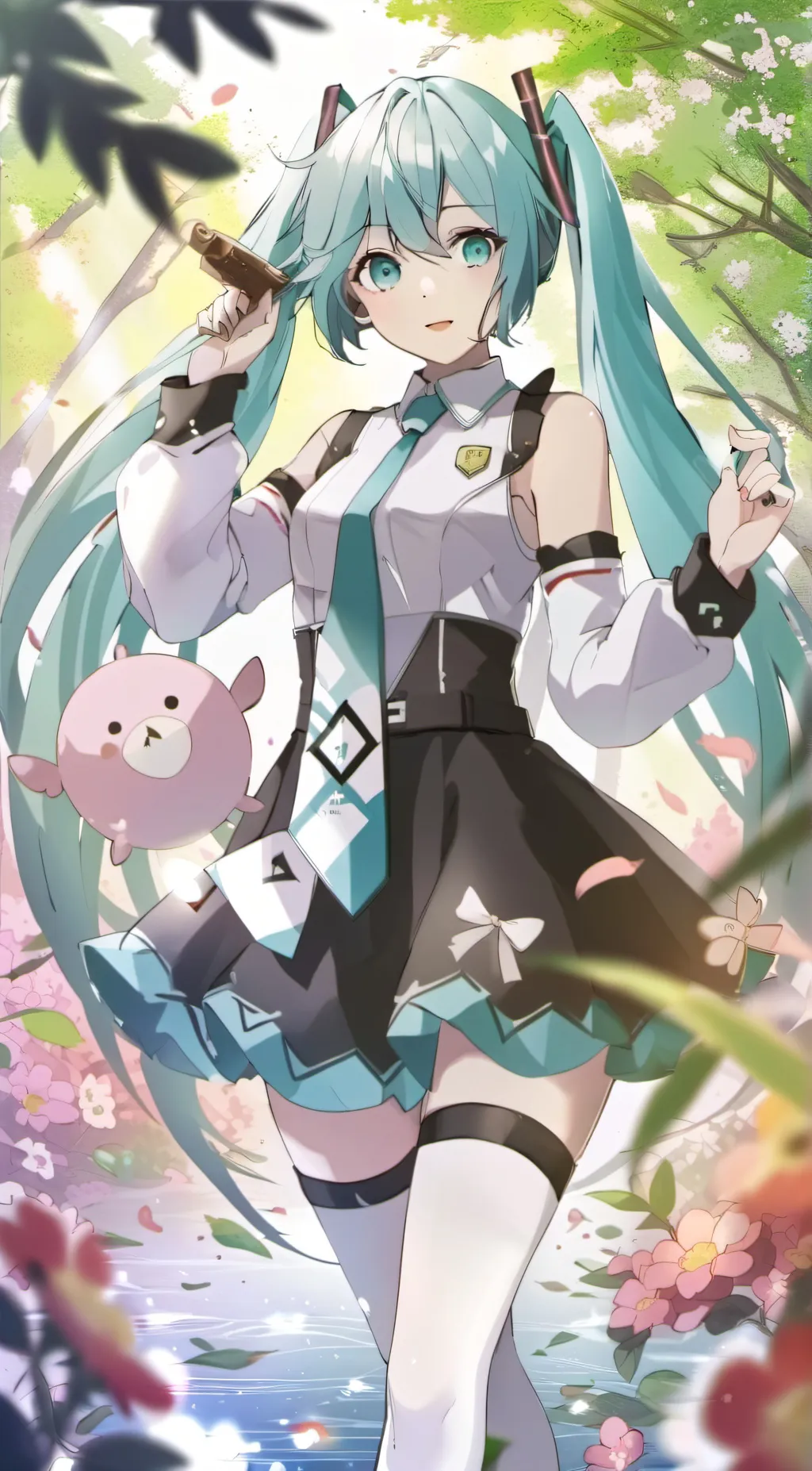 ai character: miku background