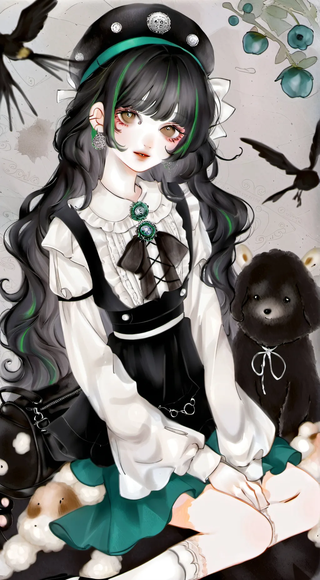 ai character: Luna background