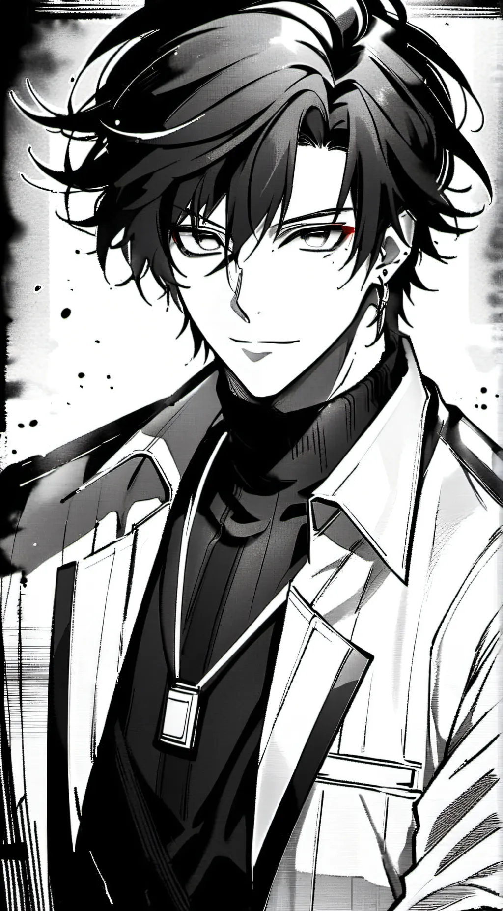 ai character: moon background