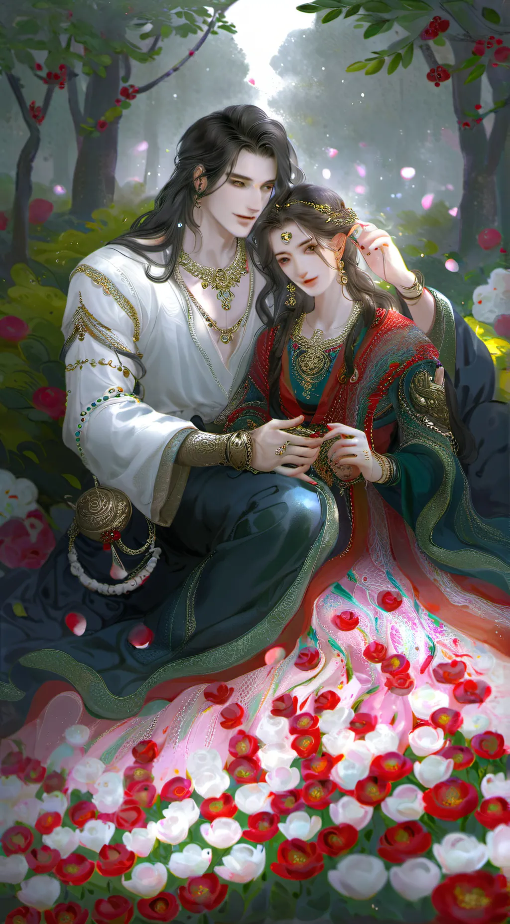 ai character: jk and lisa bf gf background