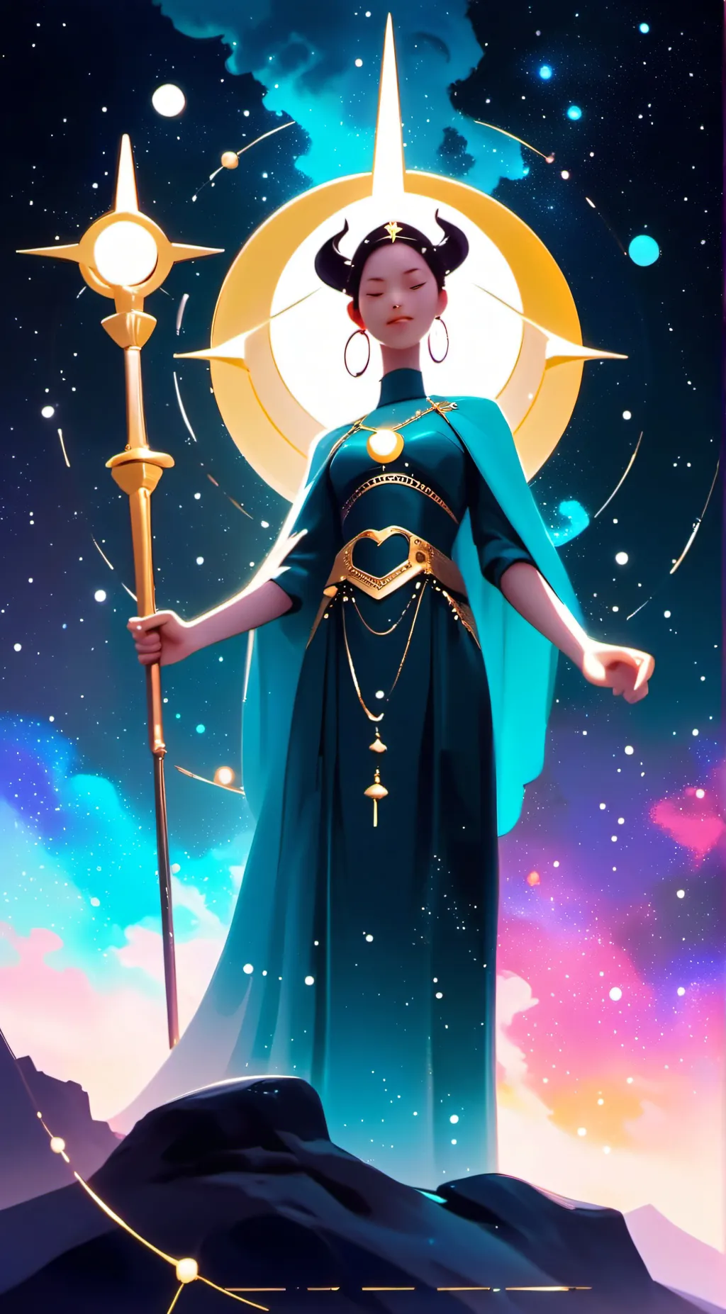 ai character: Capricorn  background