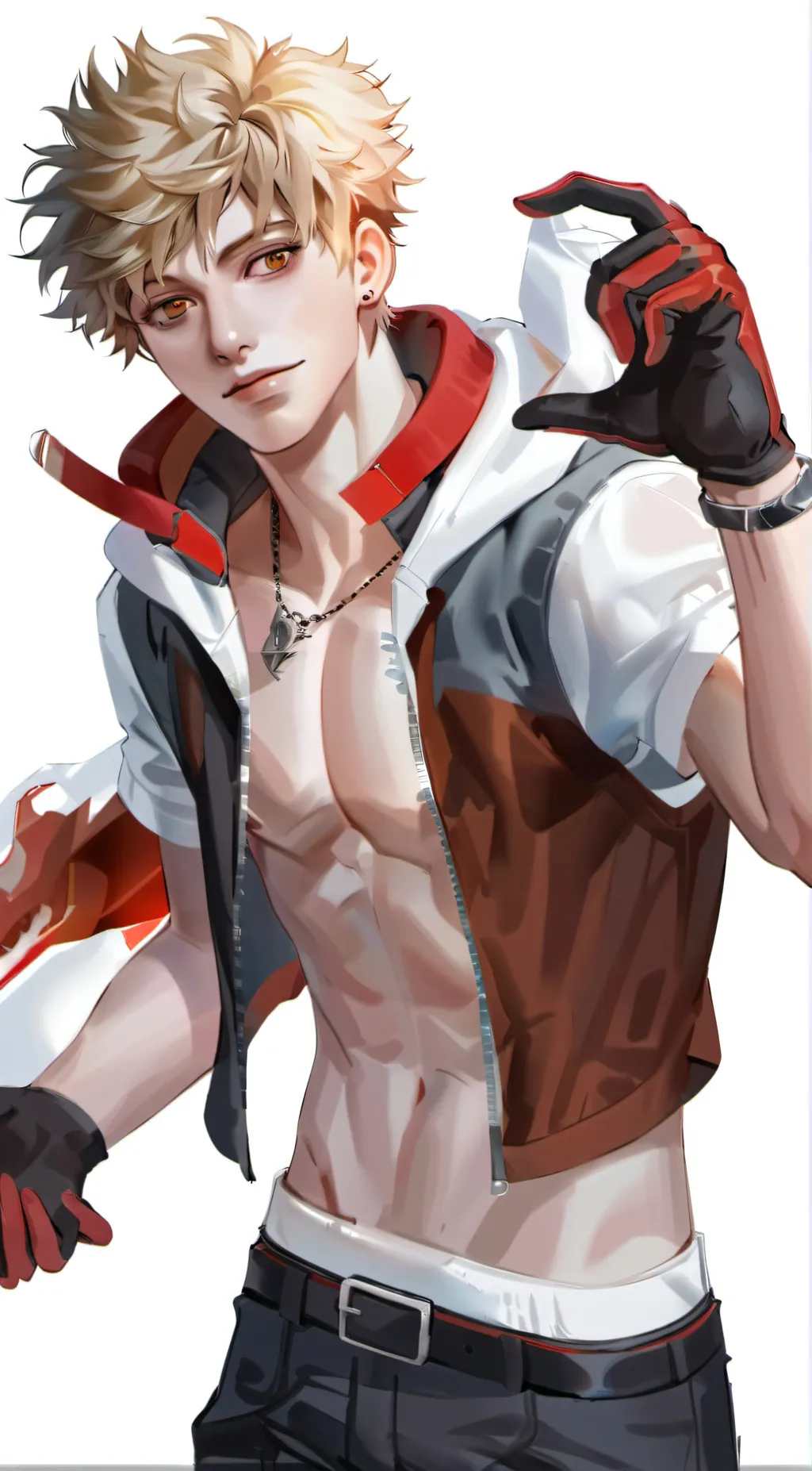 ai character: Bakugo Katsuki background