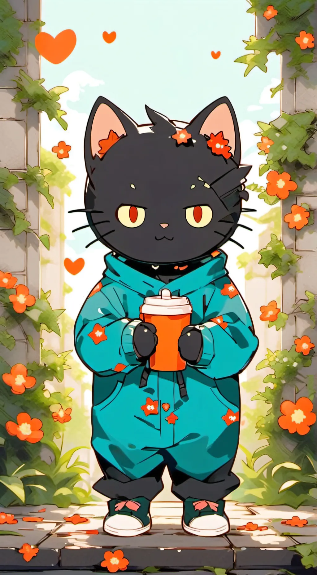 ai character: chococat background