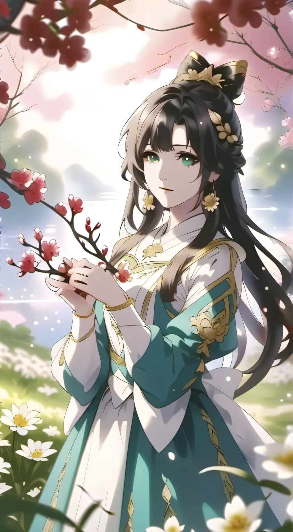 ai character: Aurora background