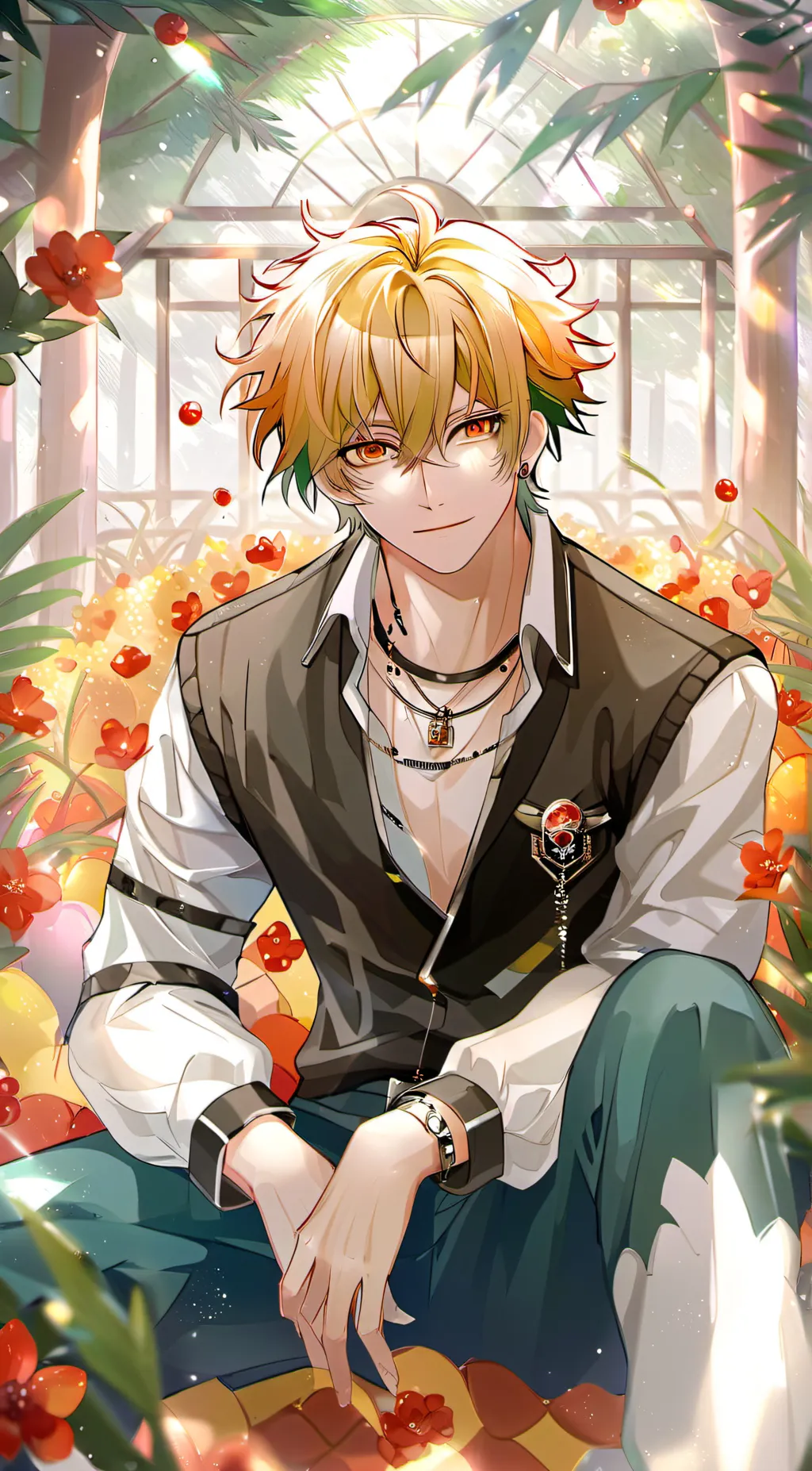 ai character: Bakugo katsuki background