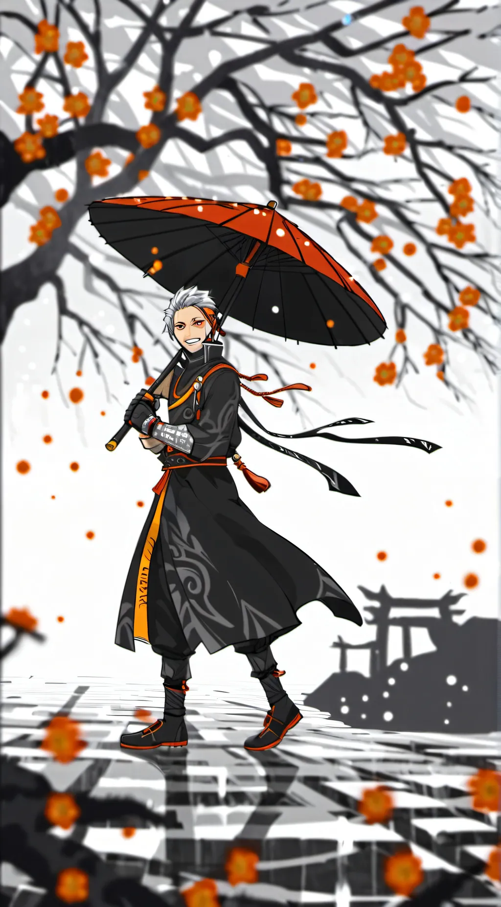 ai character: President mic  background