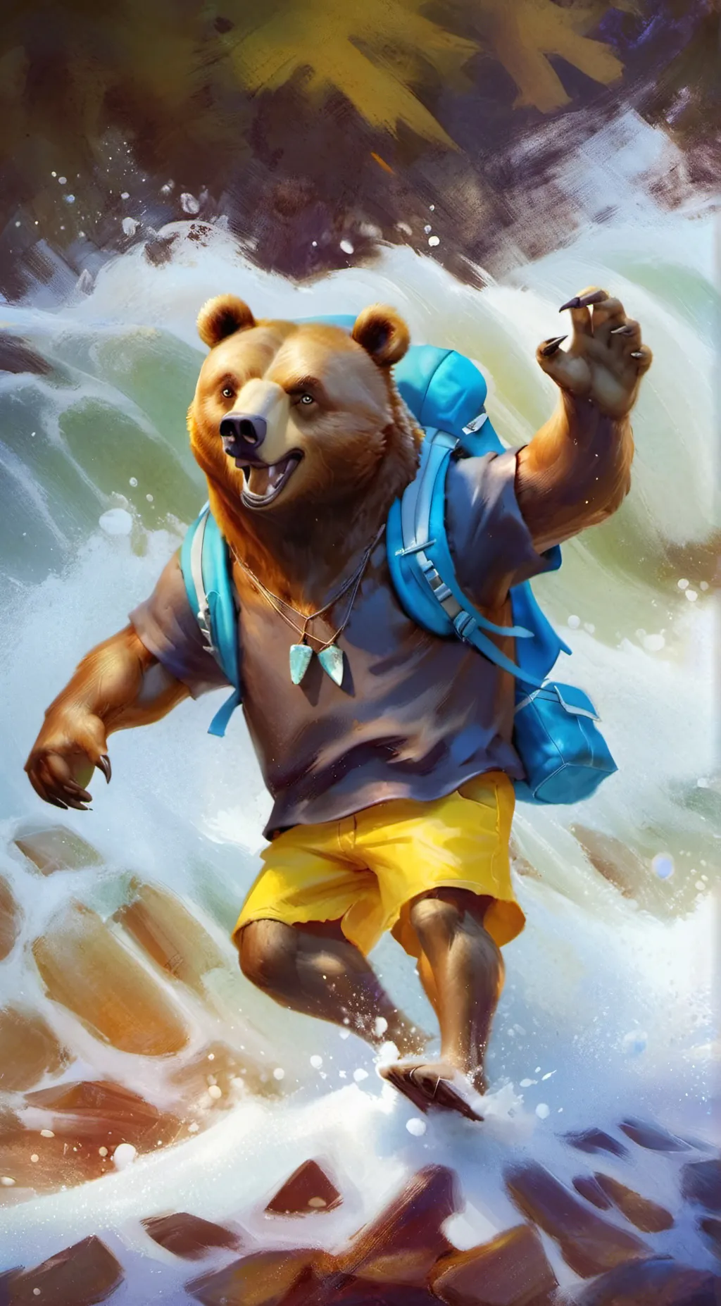 ai character: banjo  background