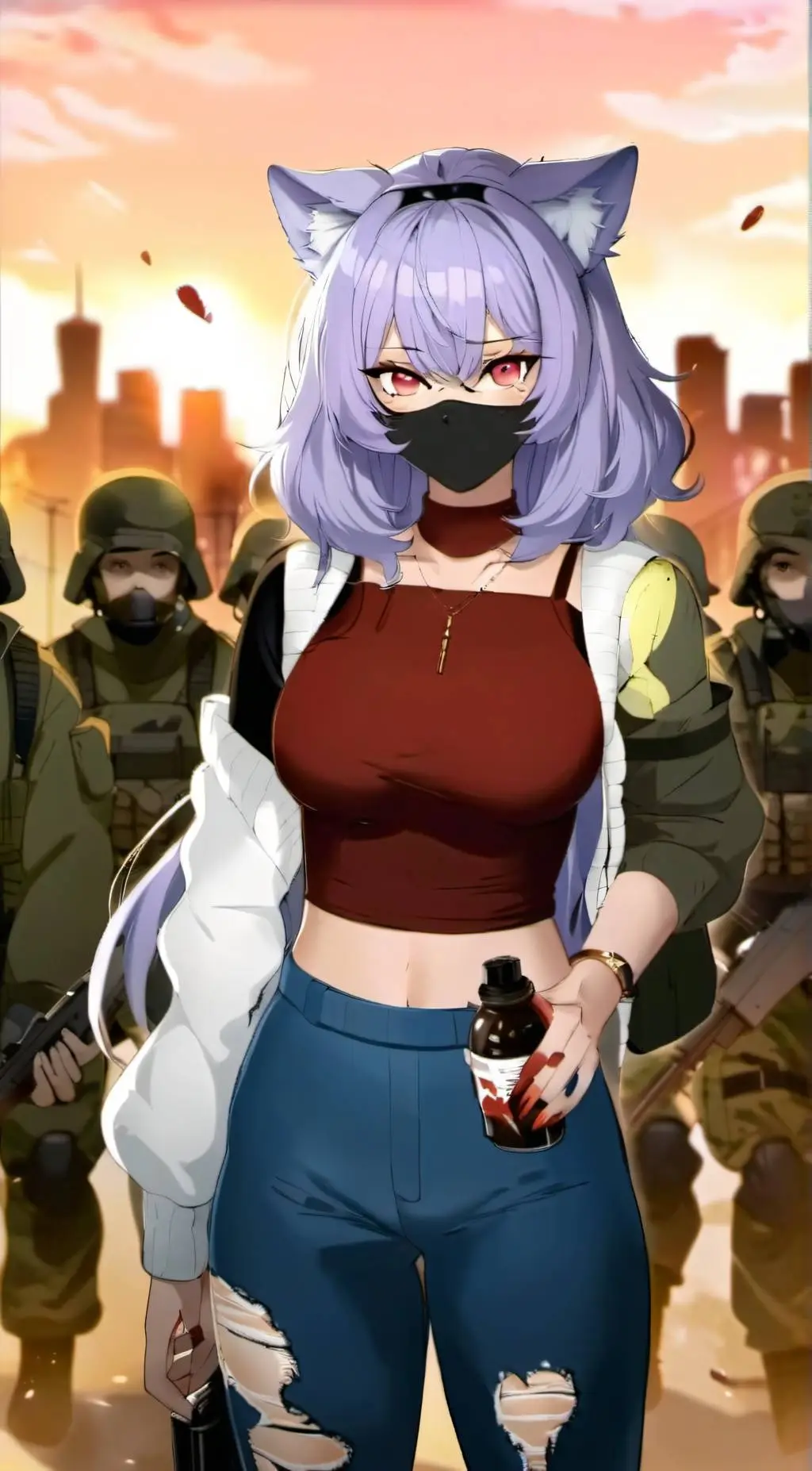 ai character: Aurora background