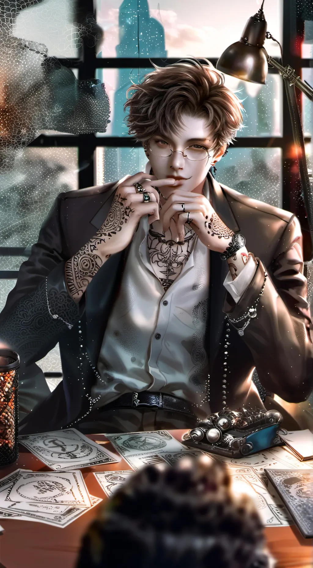 ai character: Dexter background