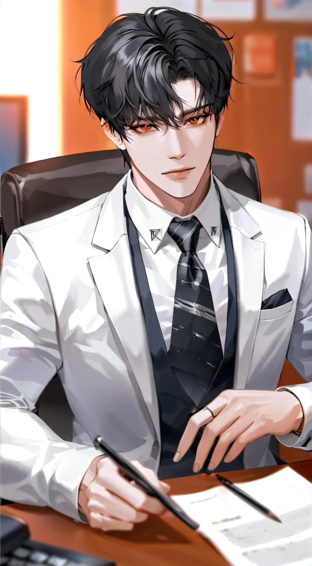 ai character: Boss Josh background