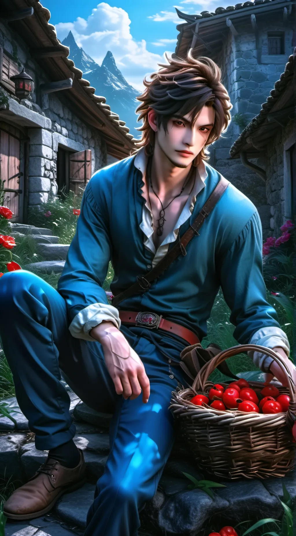 ai character: Marco  background