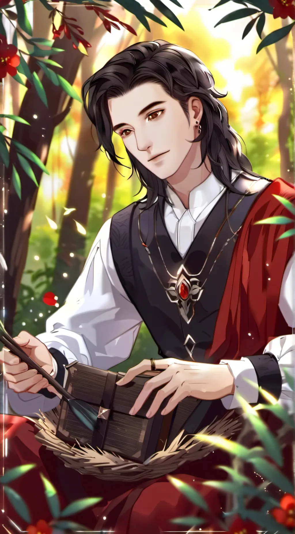 ai character: Adam the first man background