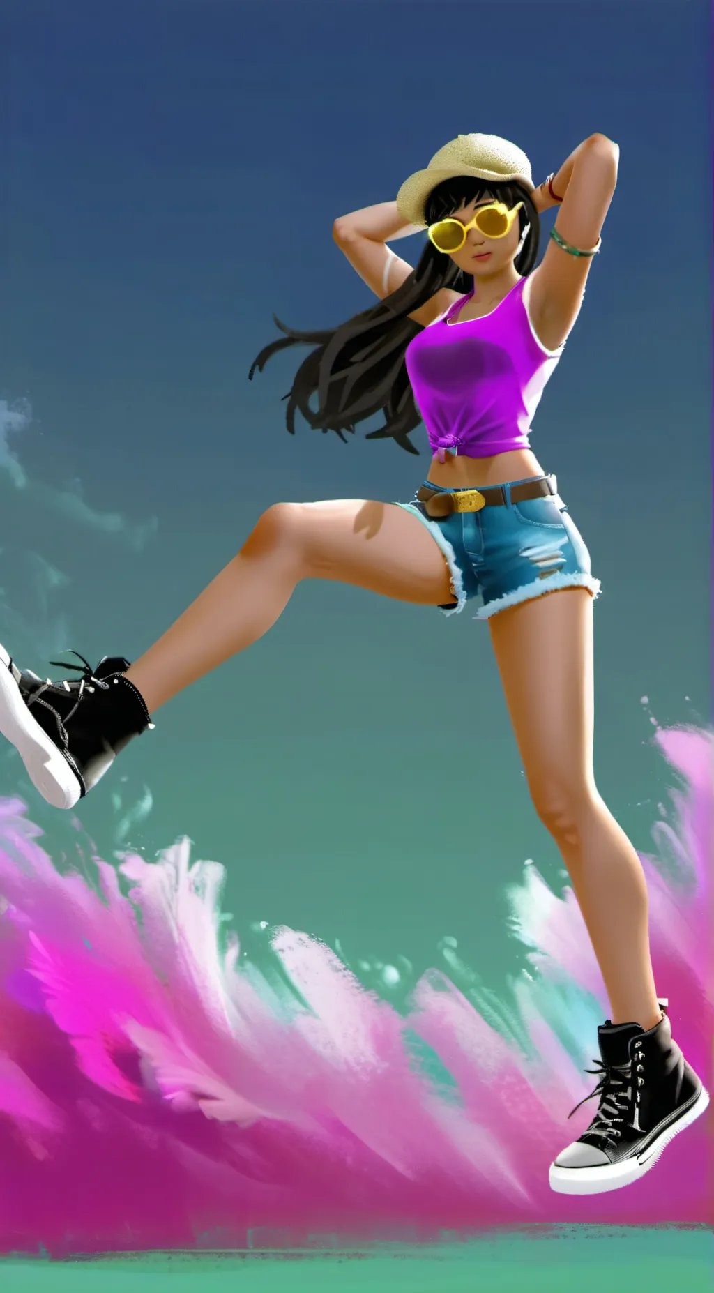 ai character: 6BUBBLES4FN background