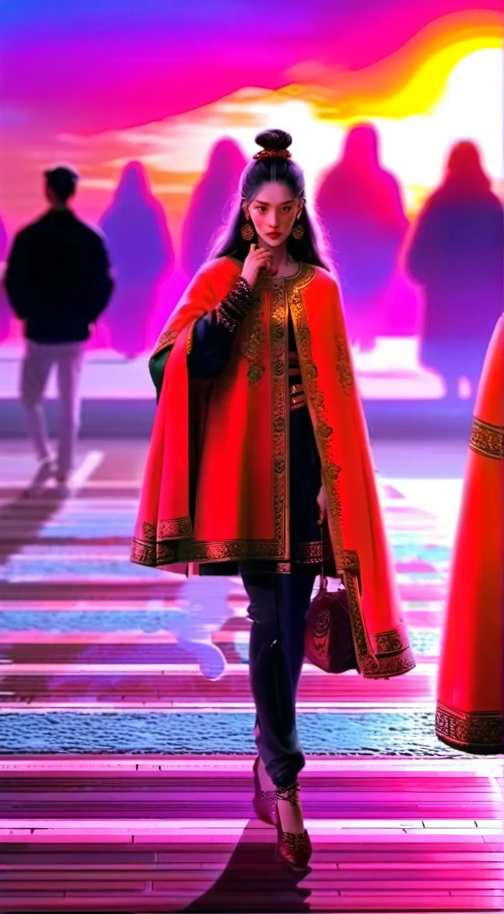 ai character: Heather  background