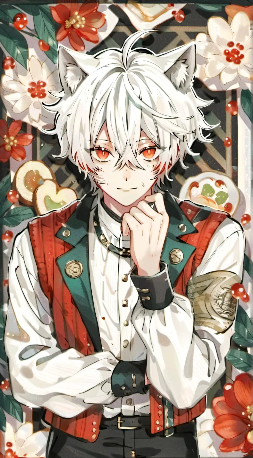 ai character: Cat bakugo background