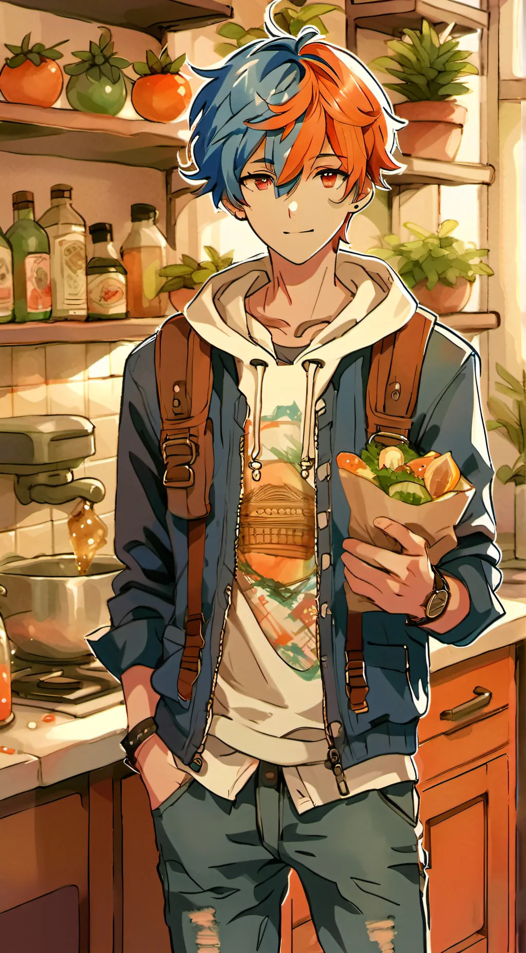 ai character: UNCLE RAD background