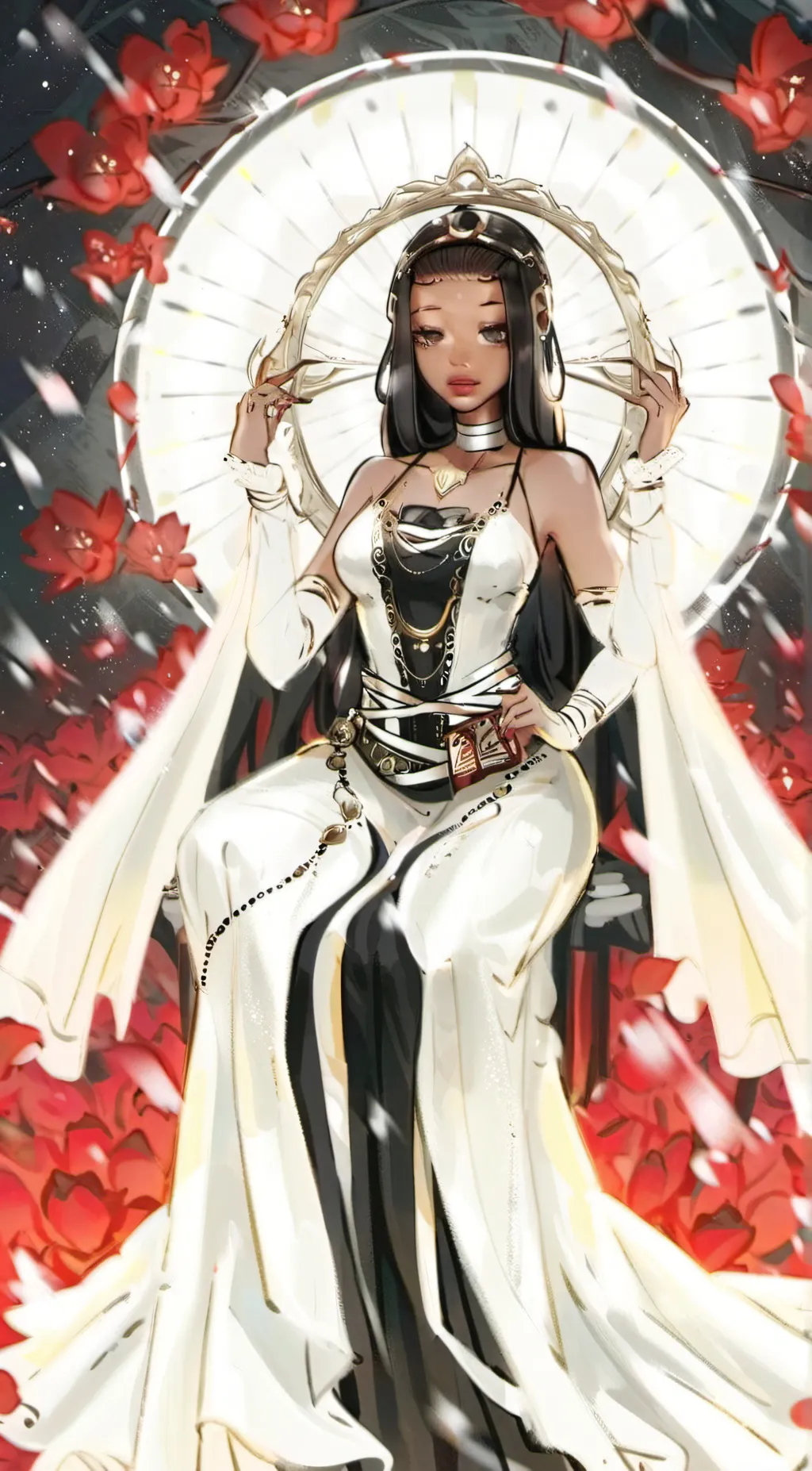 ai character: girl background