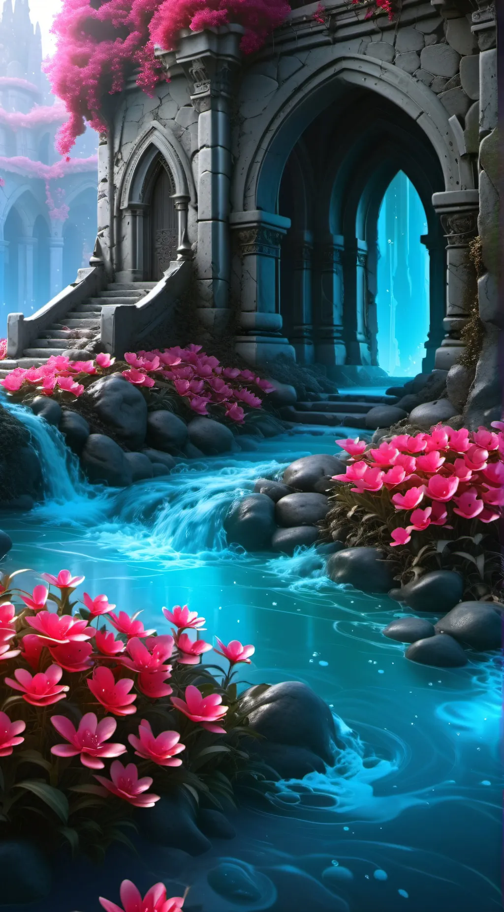 ai character: GURL TEST background