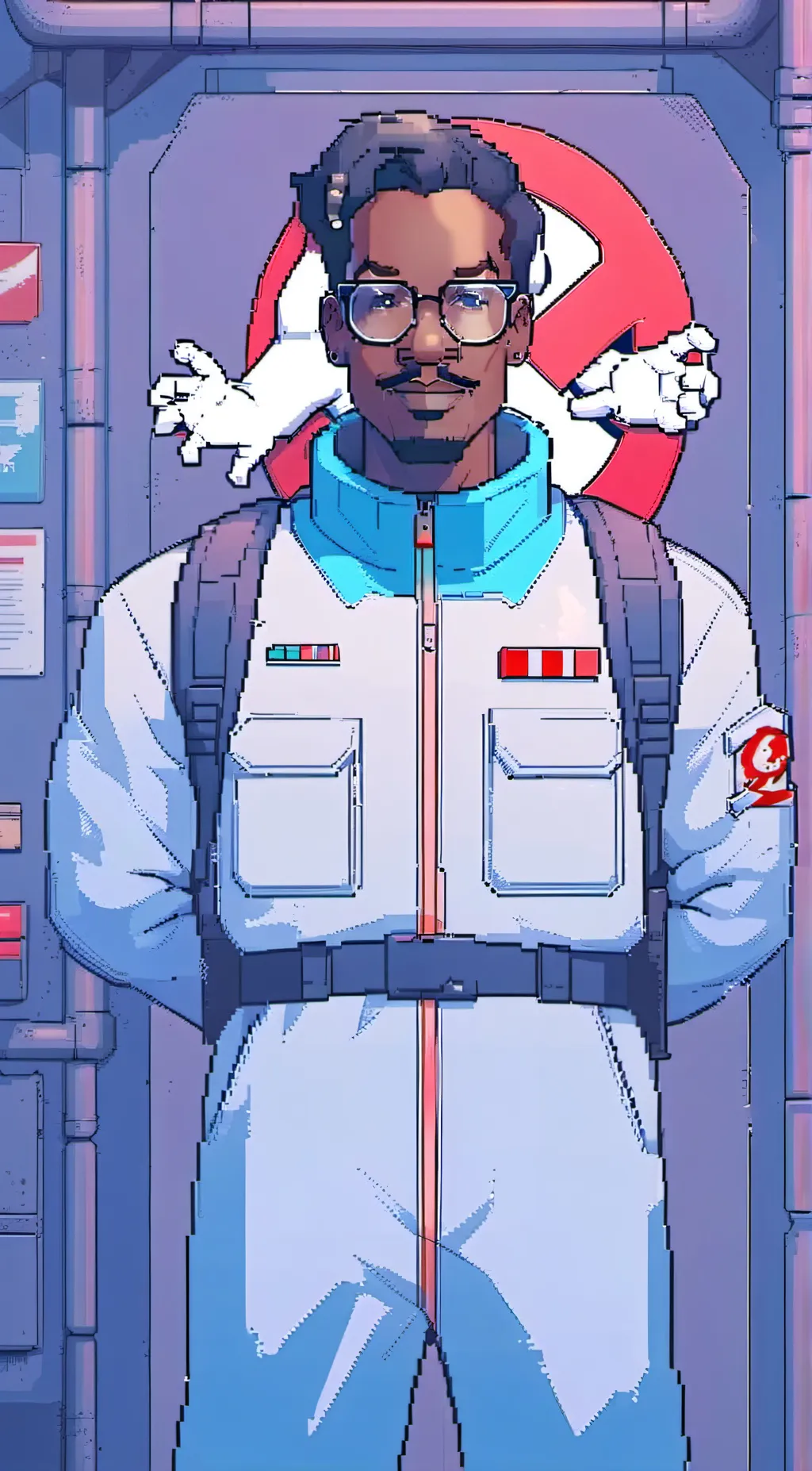 ai character: the Ghostbusters background