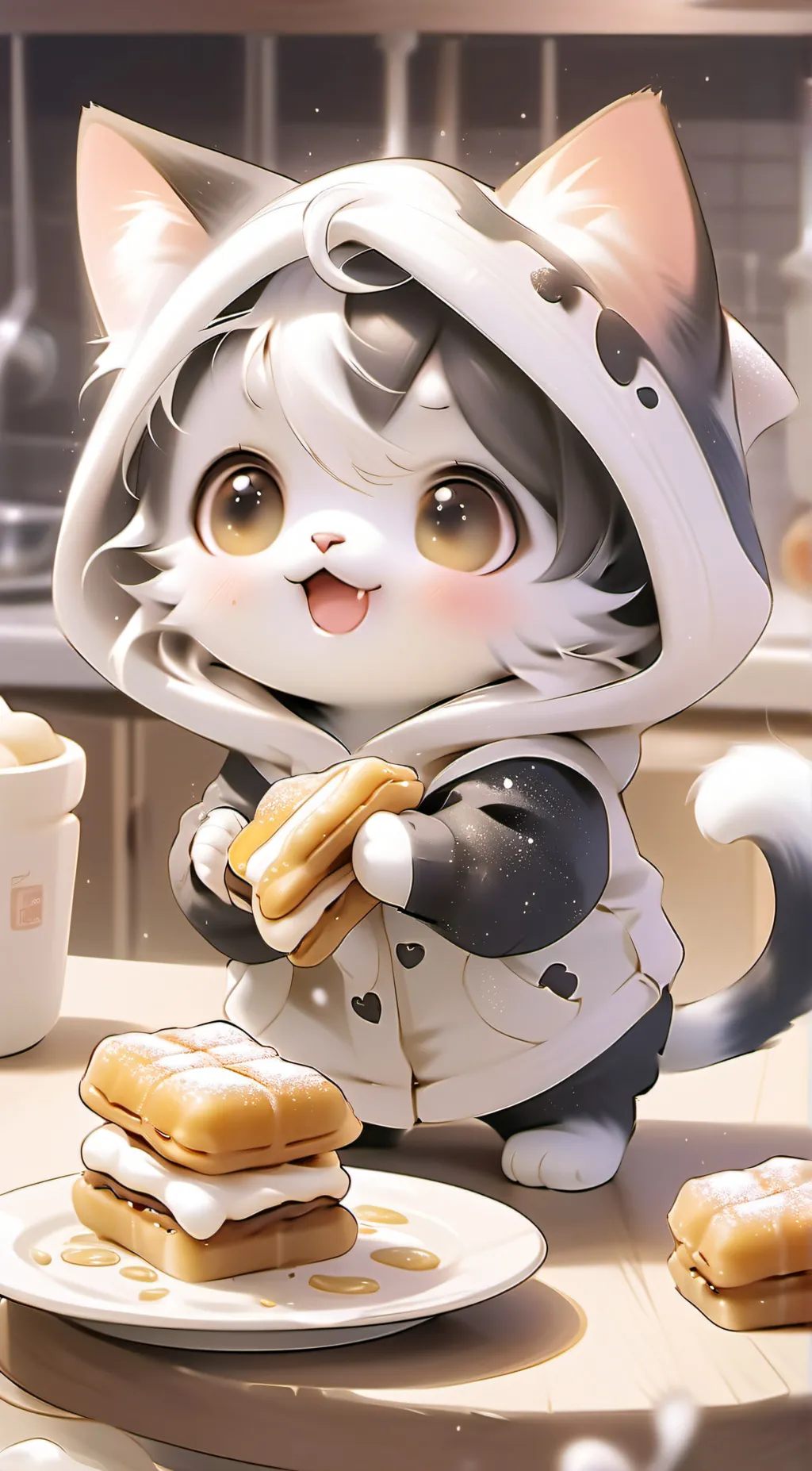 ai character: churro! background