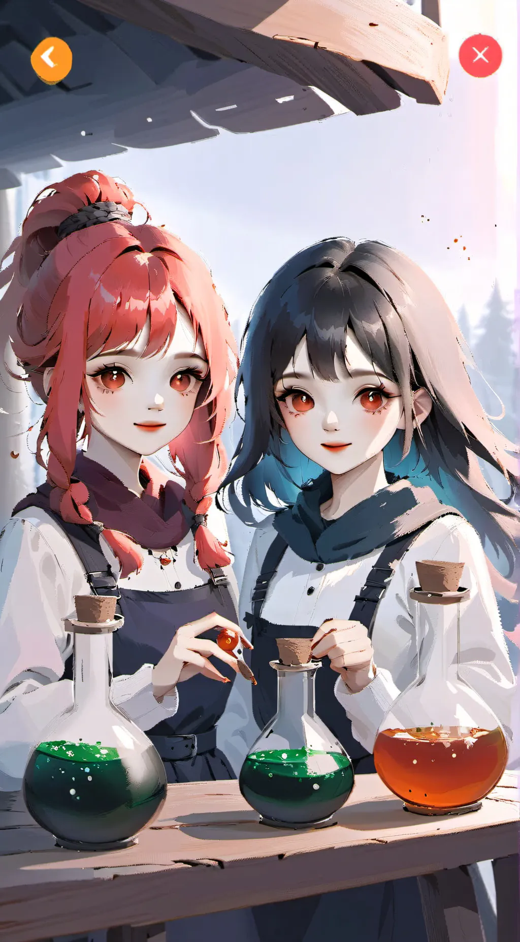 ai character: girl serum 2 background