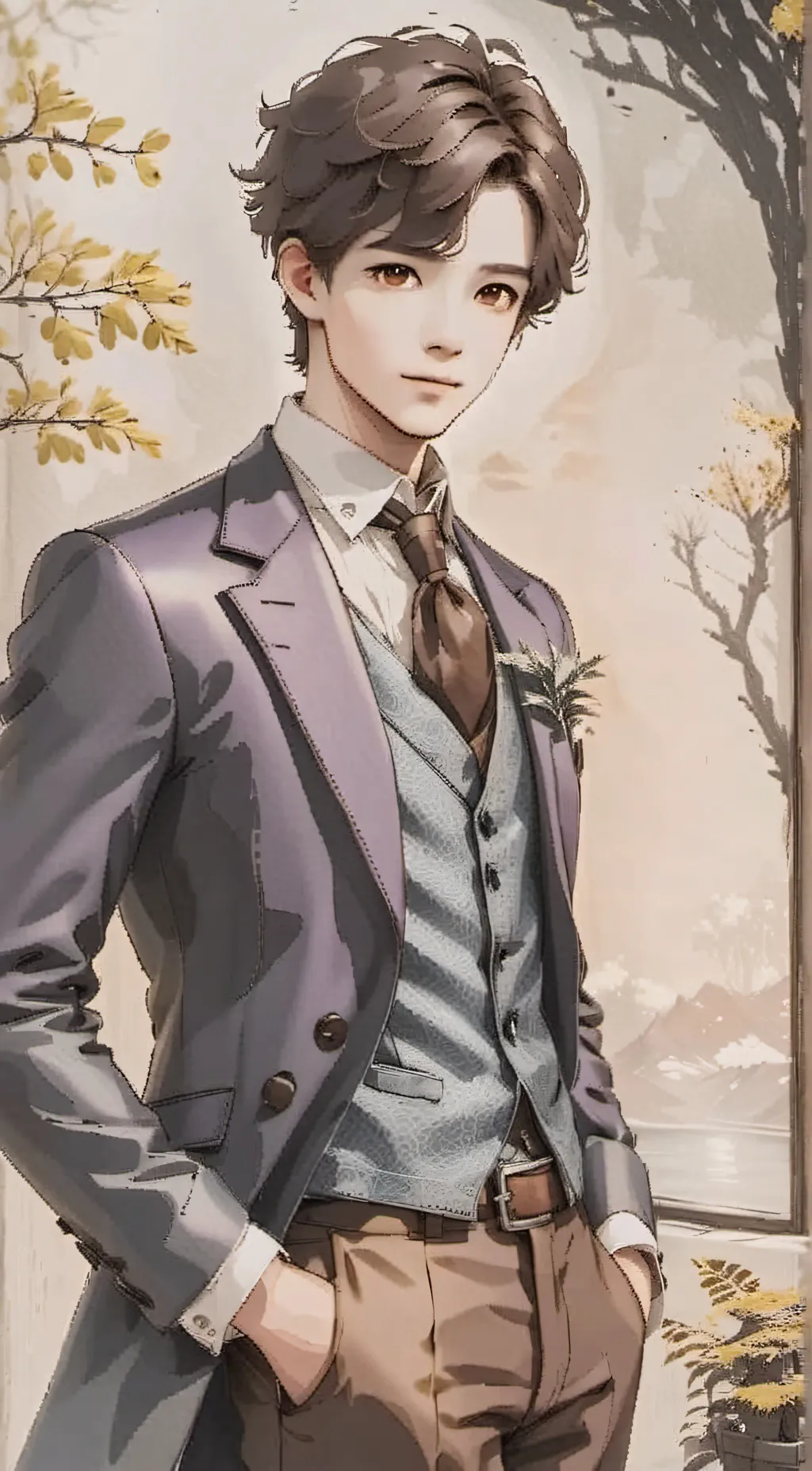 ai character: ~micheal afton~ background