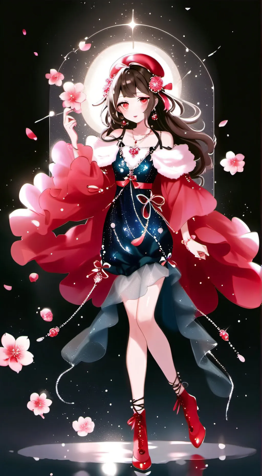 ai character: 𖤐nix𖤐 background