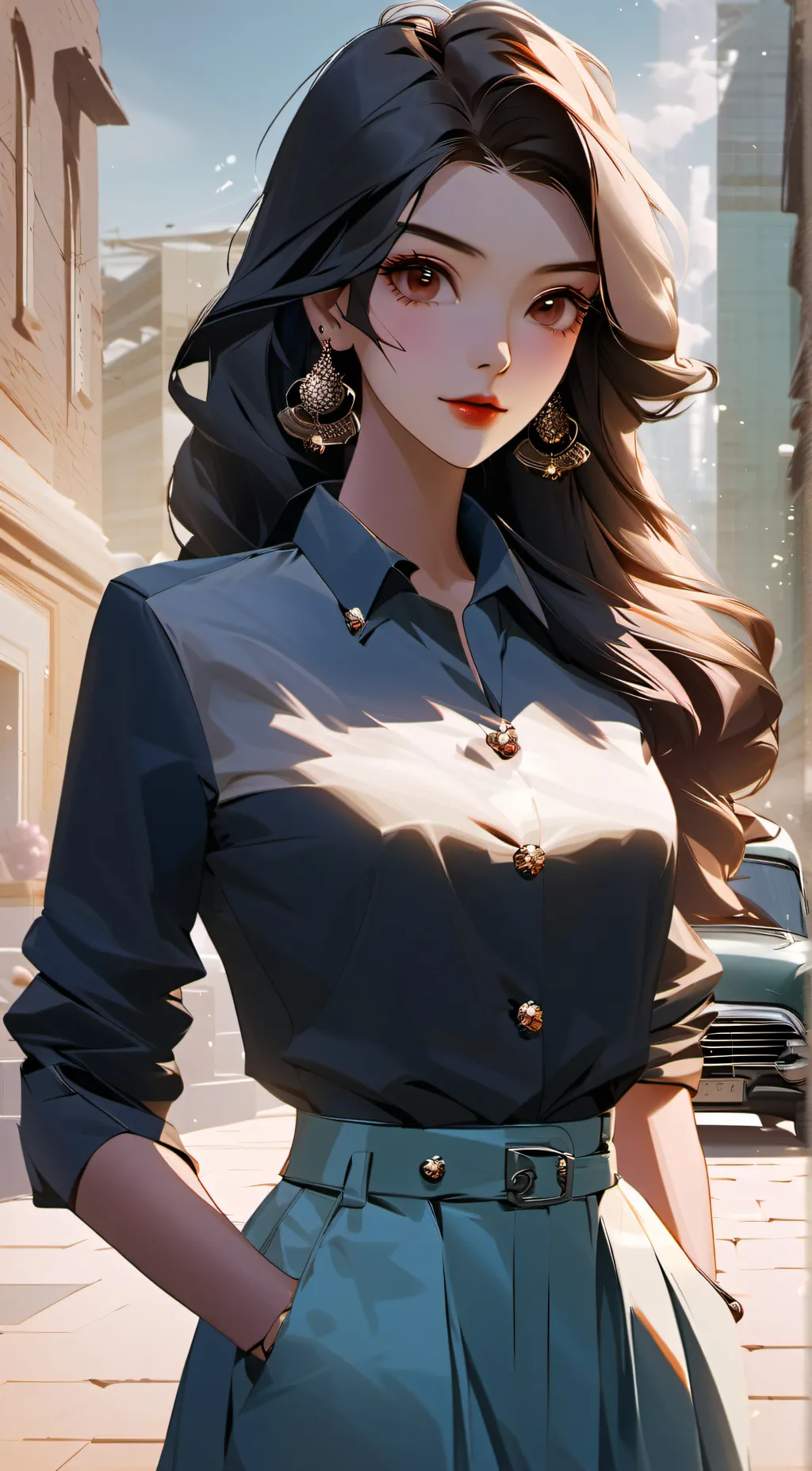 ai character: Ella background