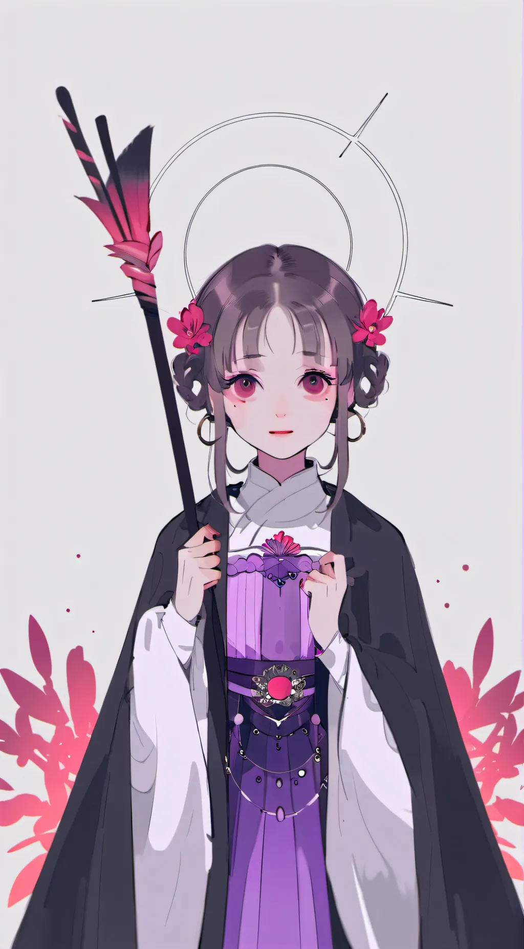 ai character: violet kit background