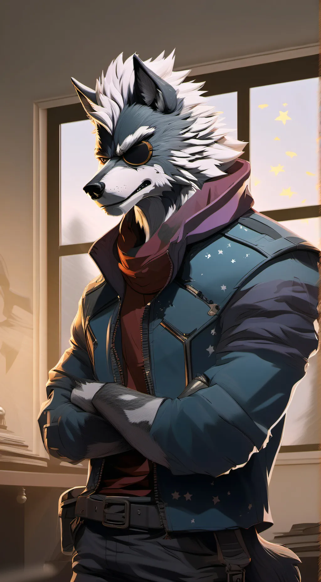 ai character: Wolf O'Donnell background