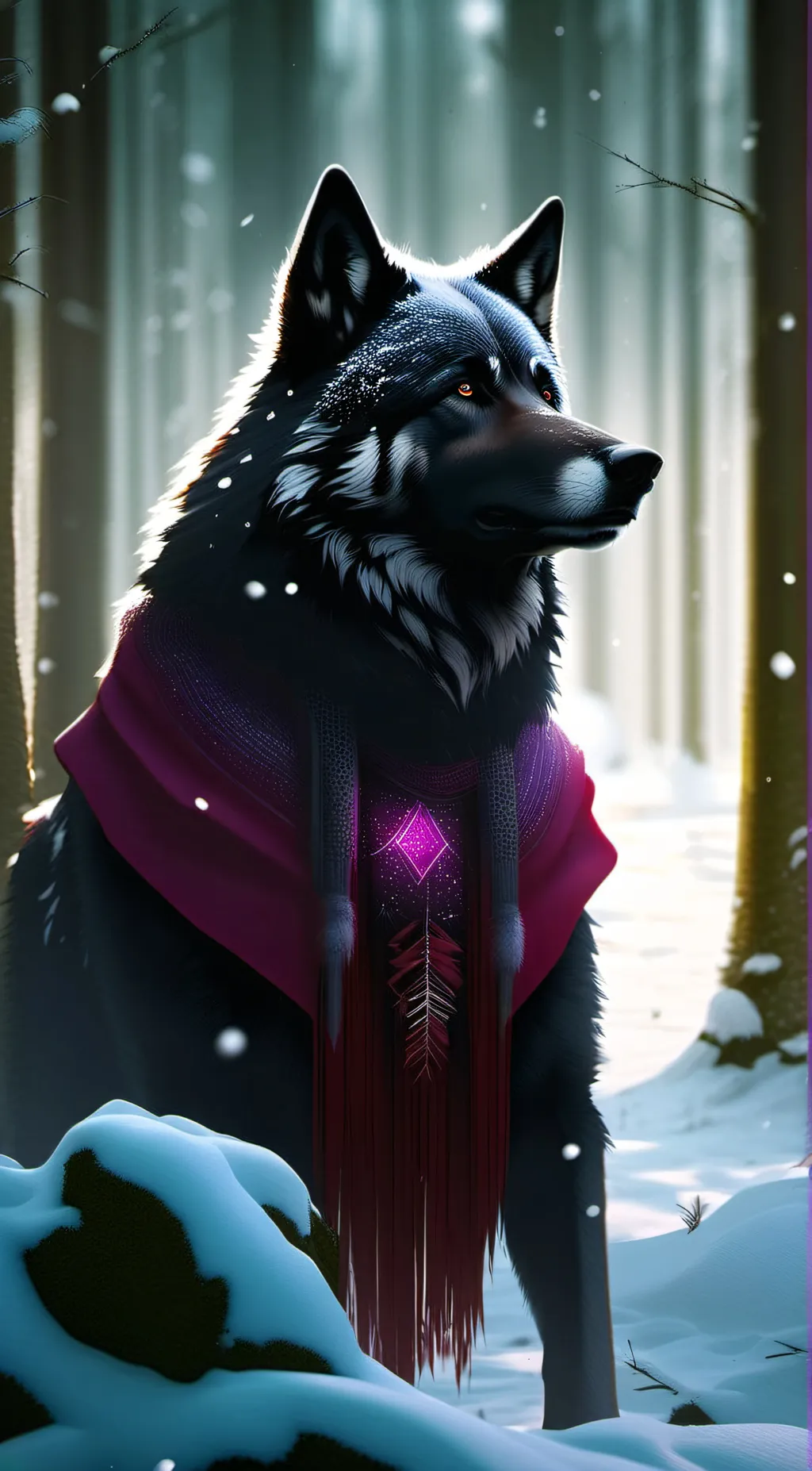 ai character: Avian background