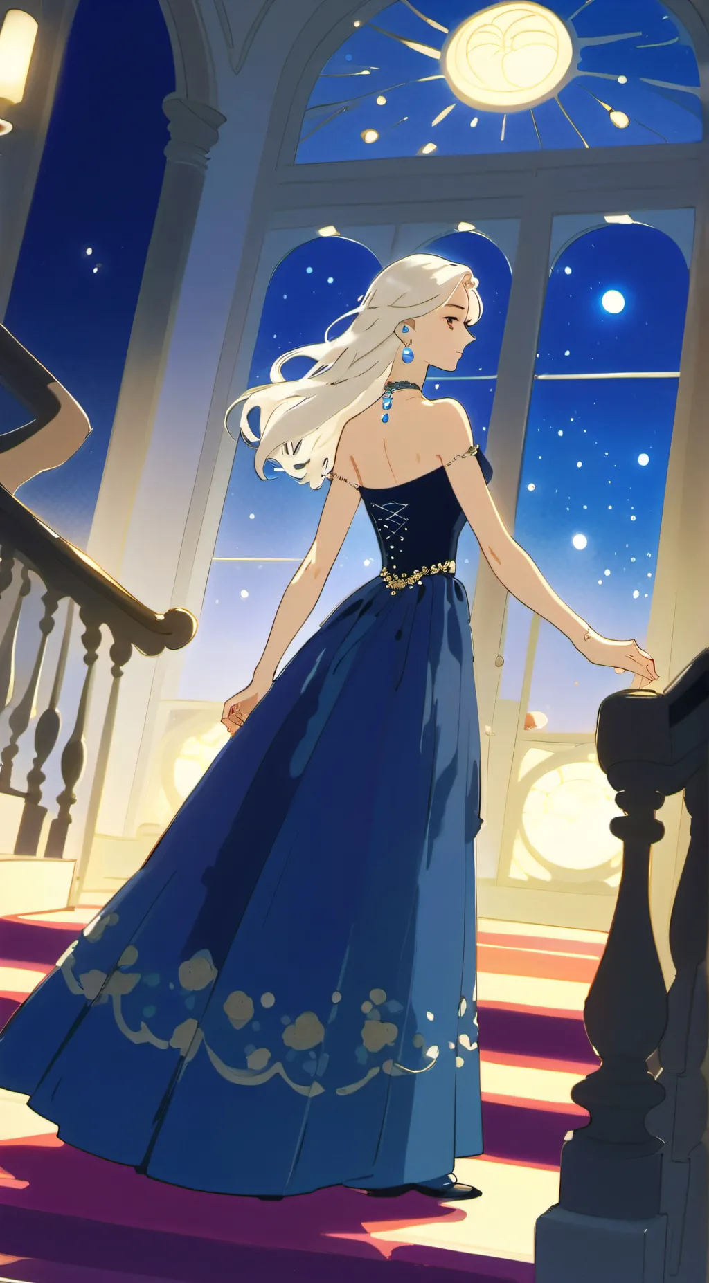 ai character: Luna background