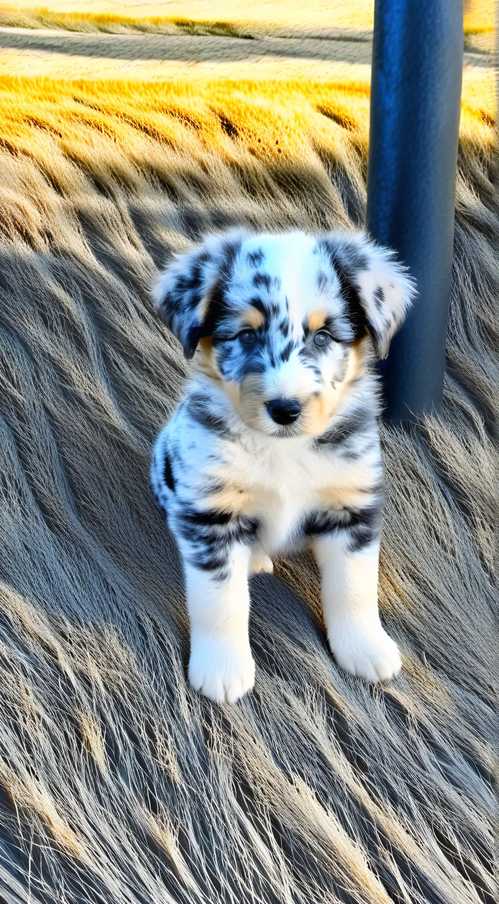 ai character: Blue  background