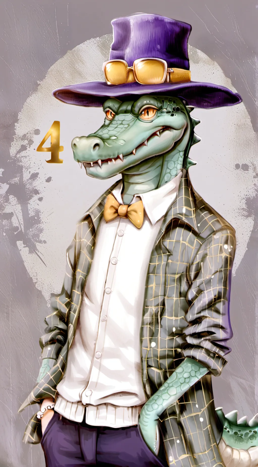 ai character: four  background