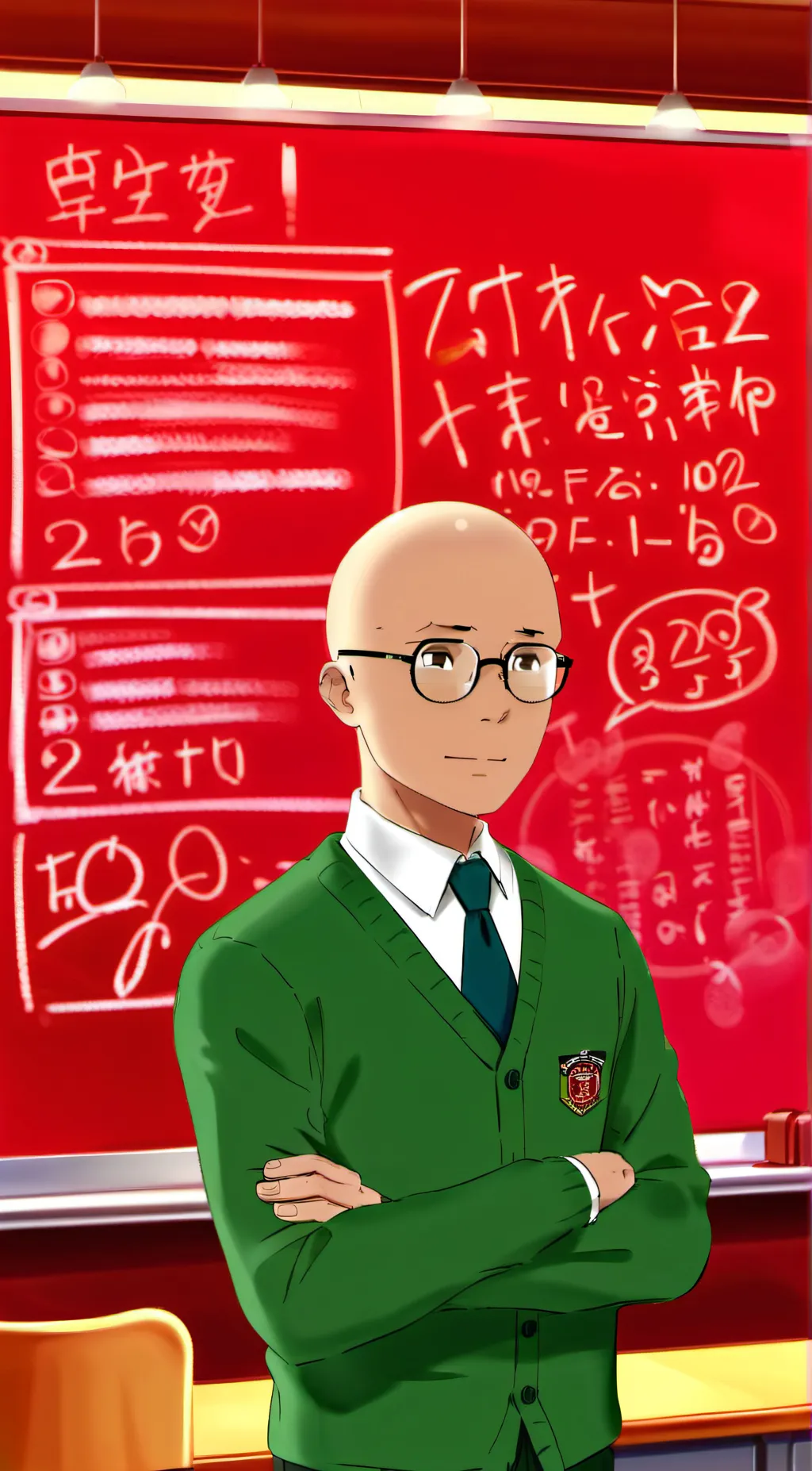 ai character: Baldi background