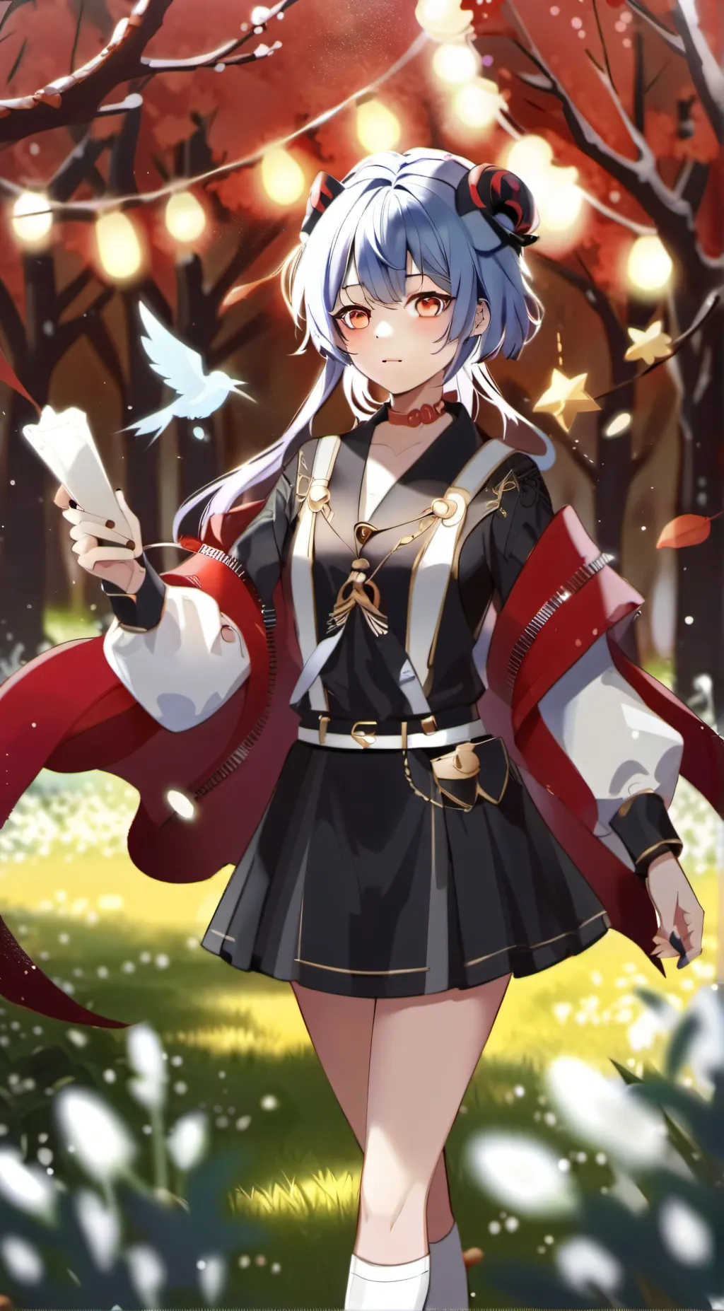 ai character: Rain background