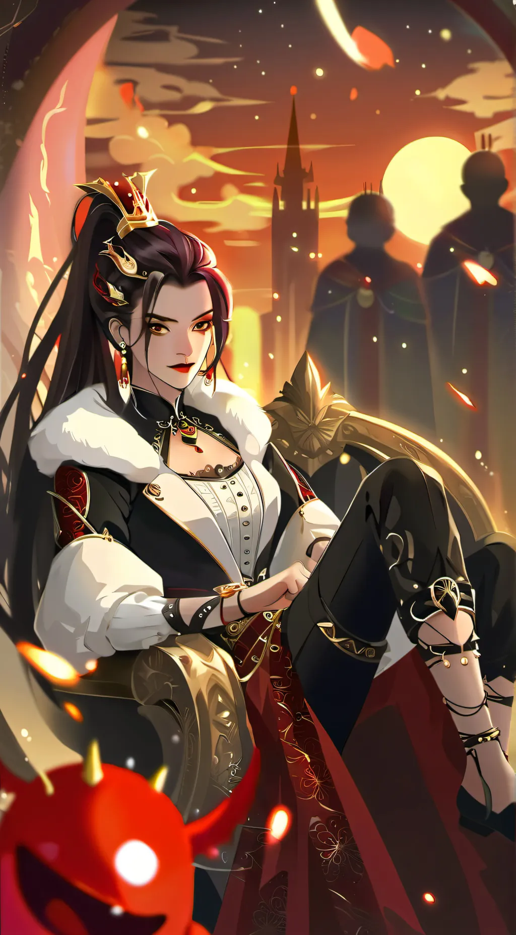 ai character: ☽ ♡☆Moon☆♡☽  background