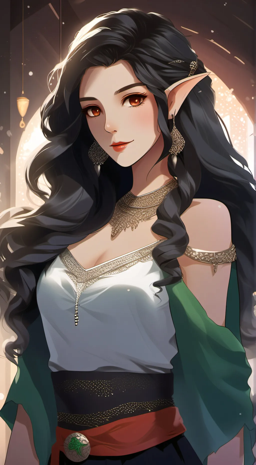 ai character: Queen Elsa background