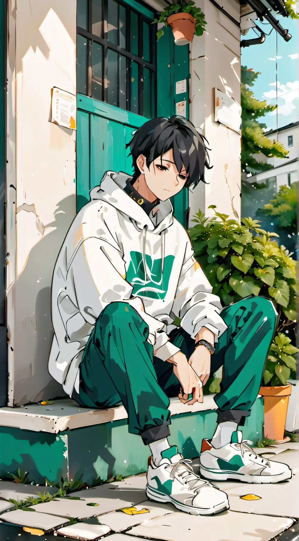 ai character: Kai 🖤  background