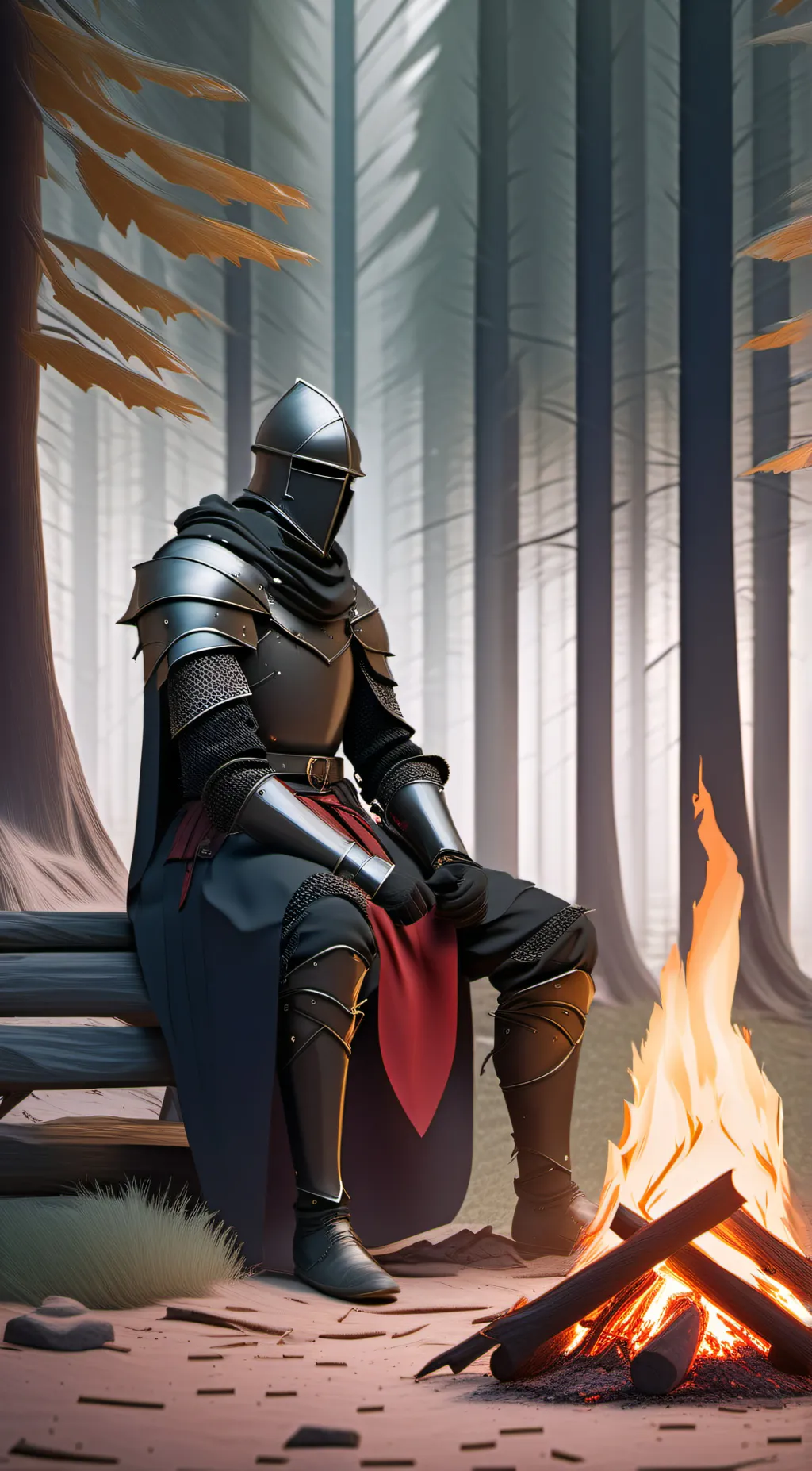 ai character: Knight background