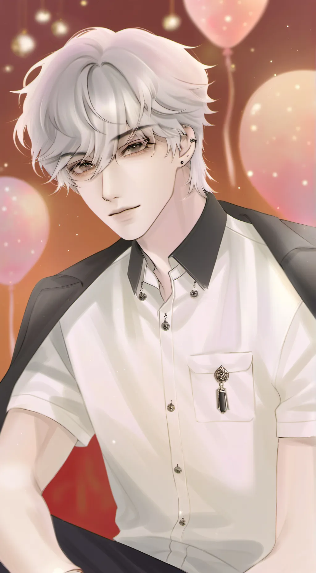 ai character: Cyan background