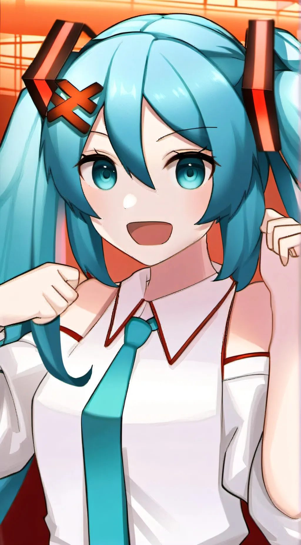ai character: Hatsune miku background