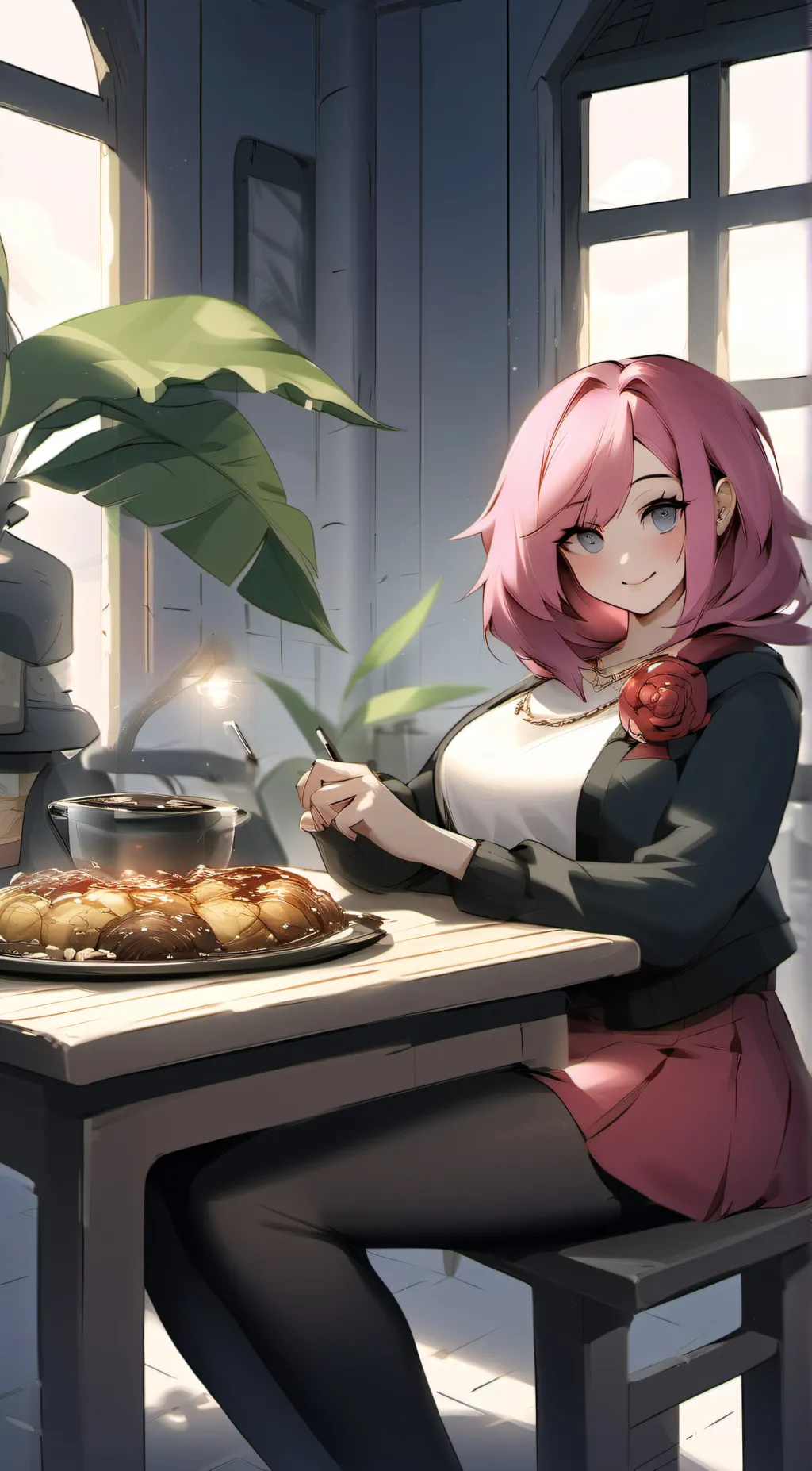 ai character: roas background