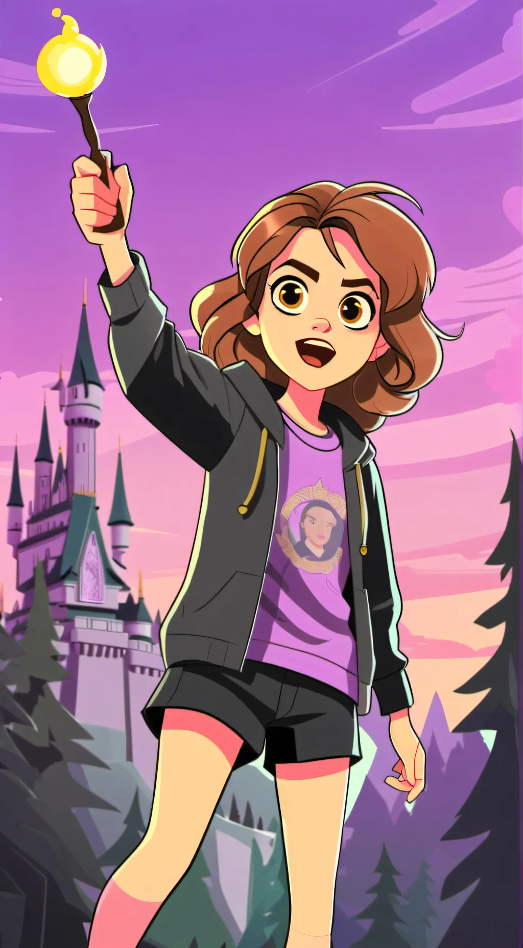 ai character: Hermione  background