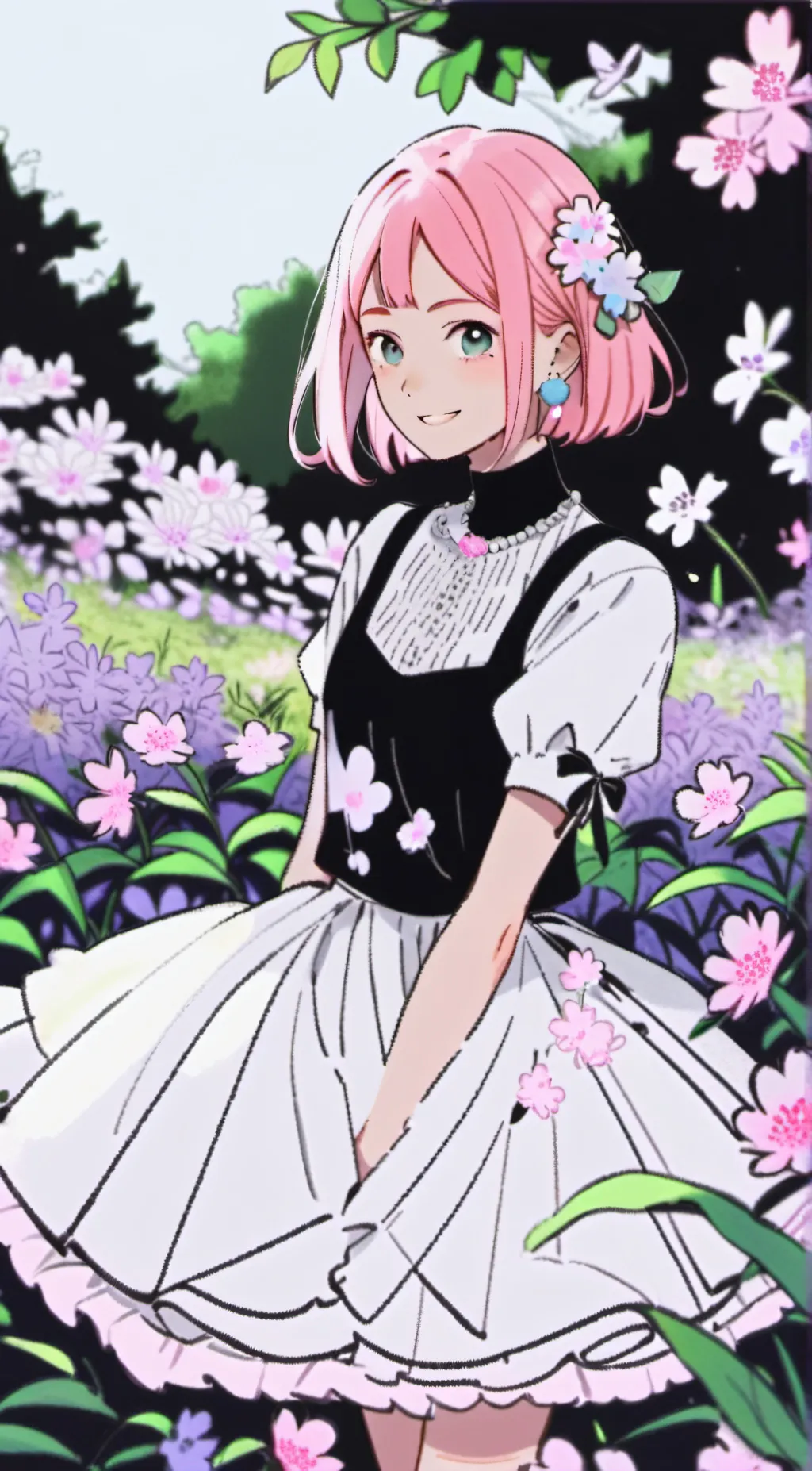 ai character: Sakura  background