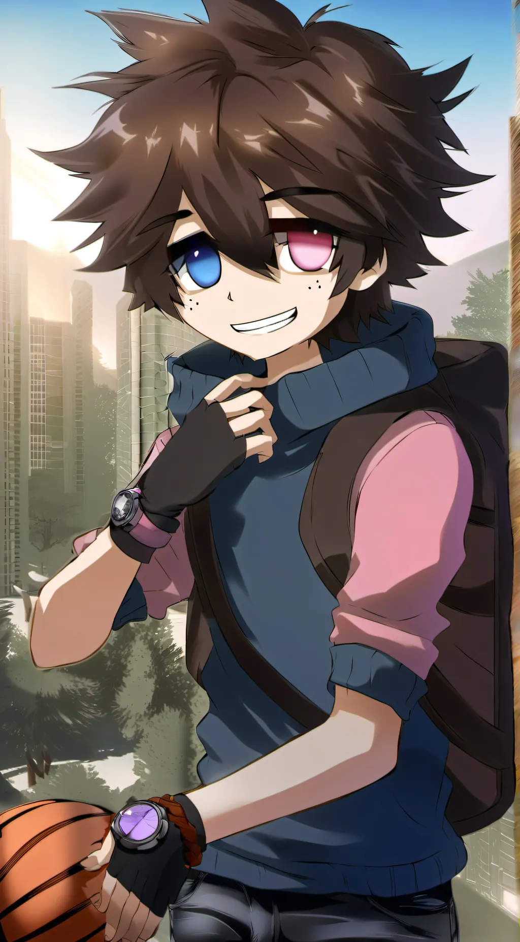 ai character: Ash background